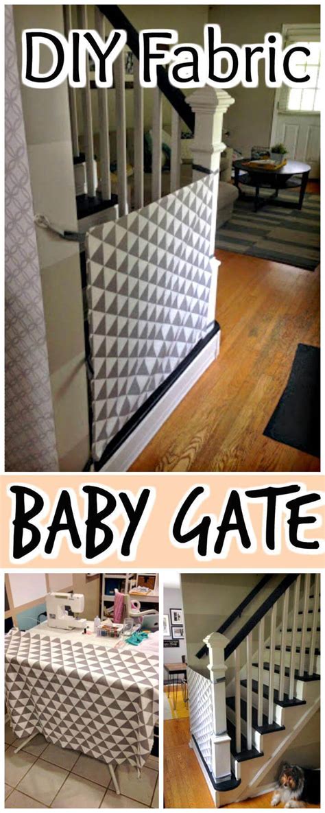 how to cover metal baby gate with fabric|diy baby gate panels.